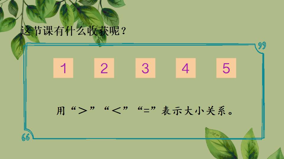 一年级五以内数的认识《练一练》PPT课件（2024年秋人教版）共22页