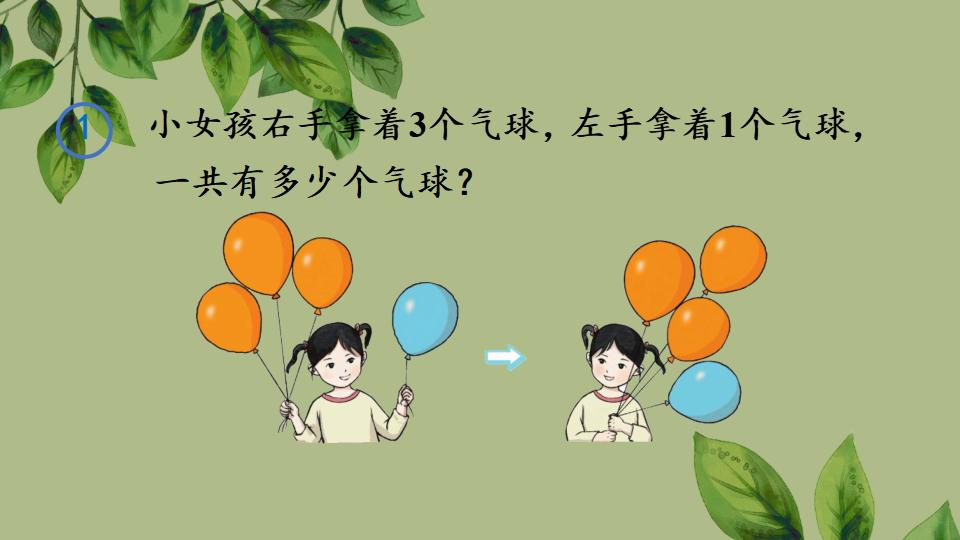 一年级上册数学资料《认识加法》PPT课件（2024年秋人教版）共23页