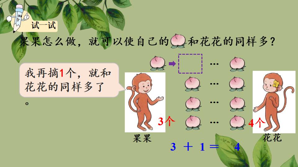 一年级上册数学资料《认识加法》PPT课件（2024年秋人教版）共23页