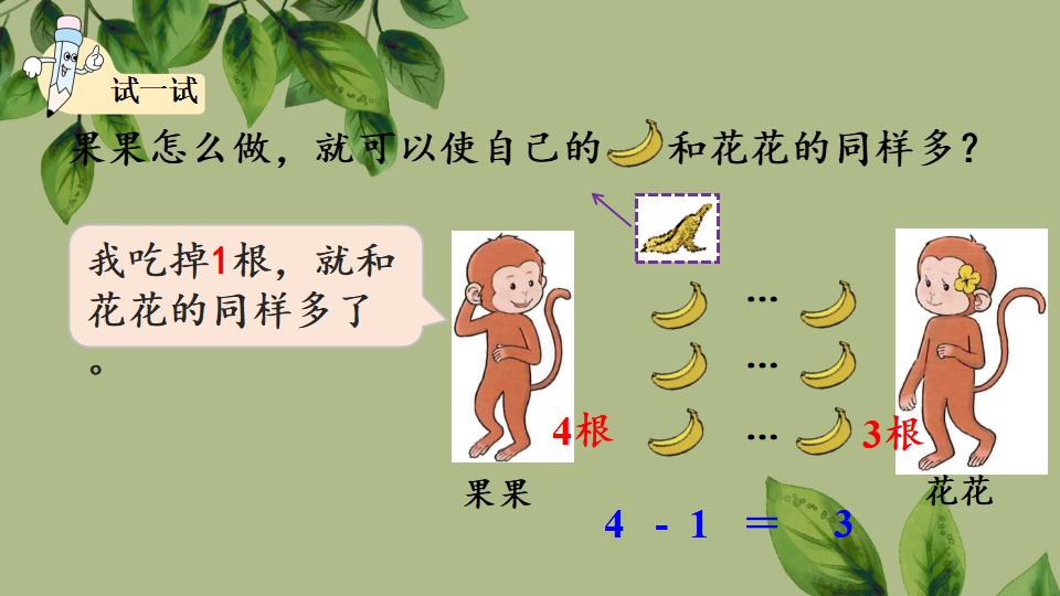 一年级上册数学资料《认识减法》PPT课件（2024年秋人教版）共29页