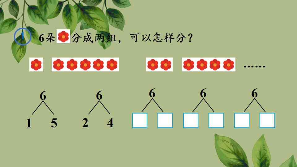 一年级上册数学资料《6、7的组成》PPT课件（2024年秋人教版）共30页