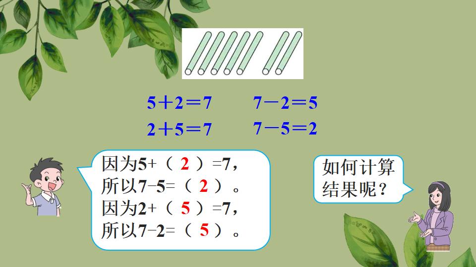 一年级上册数学资料《6和7的加、减法》PPT课件（2024年秋人教版）共43页