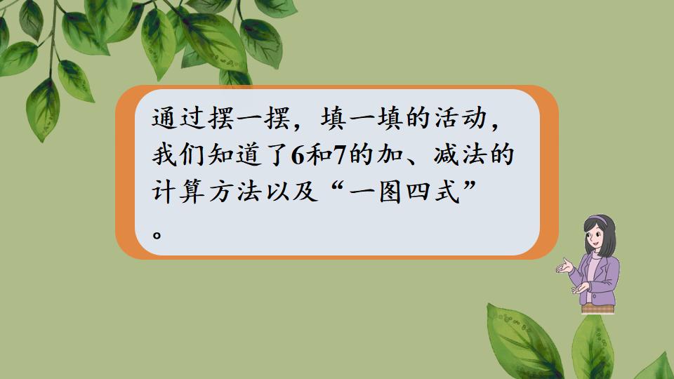 一年级上册数学资料《6和7的加、减法》PPT课件（2024年秋人教版）共43页