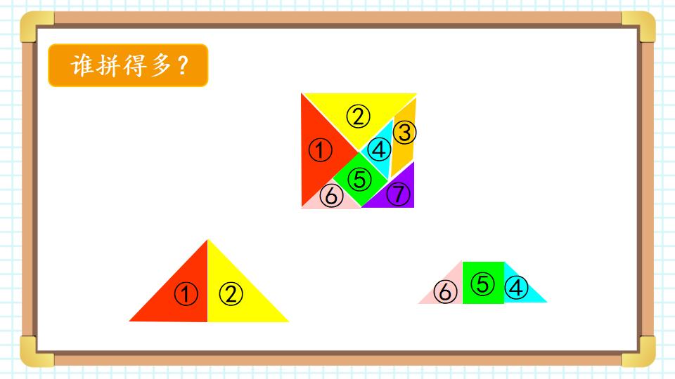 一年级下册数学资料《七巧板 》PPT课件共22页