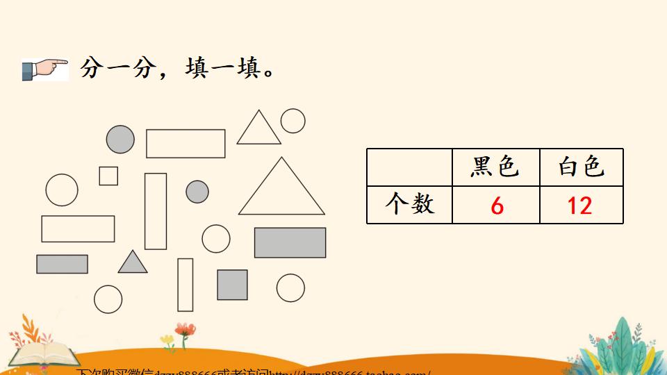 一年级下册数学资料《分类与整理（2）》PPT课件（2024年）共19页