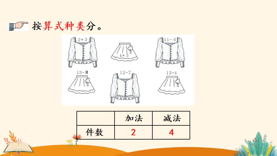 一年级下册数学资料《分类与整理（2）》PPT课件（2024年）共19页