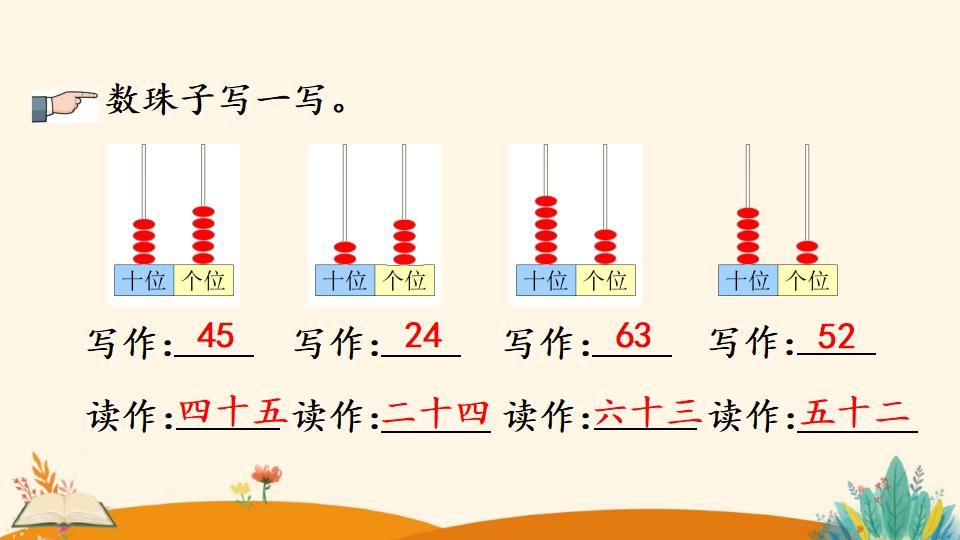 一年级下册数学资料《100以内数的读、写》PPT课件（2024年）共20页