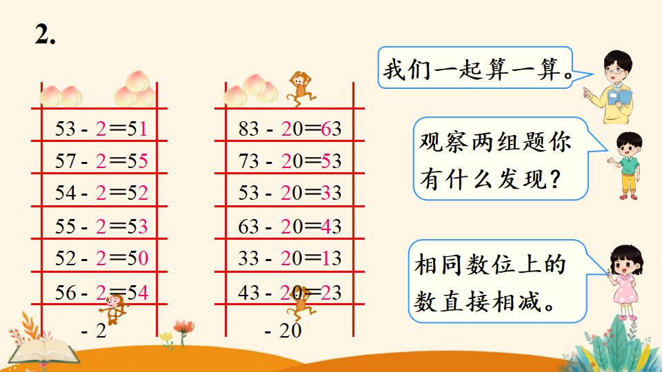 一年级下册数学资料《   两位数减一位数、整十数（1）》PPT课件（2024年人教版）共11页