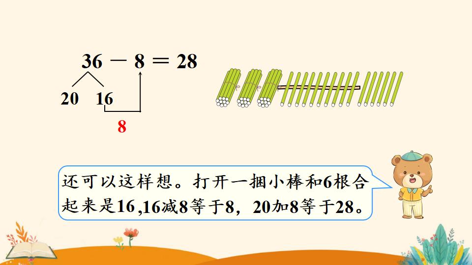 一年级下册数学资料《   两位数减一位数、整十数（2）》PPT课件（2024年人教版）共11页