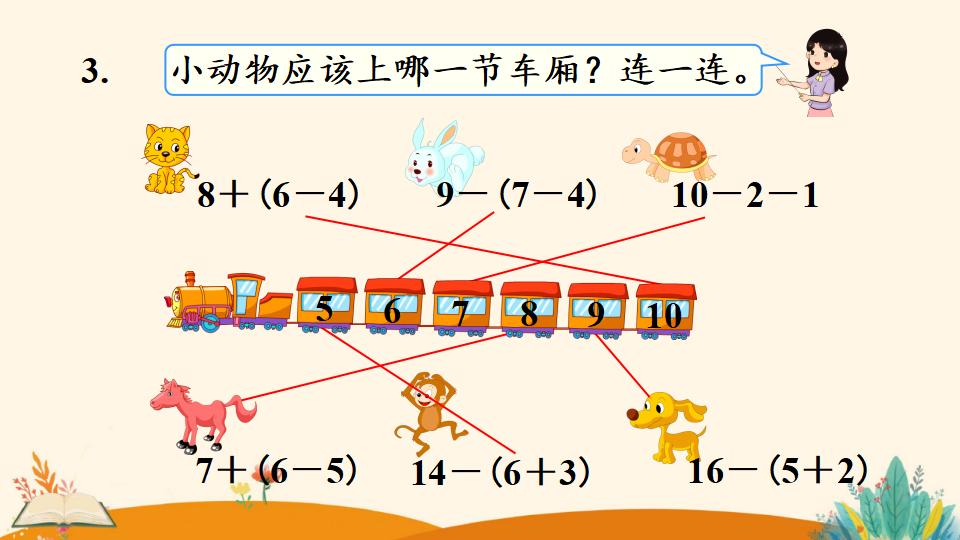 一年级下册数学资料《    小括号》PPT课件（2024年人教版）共12页