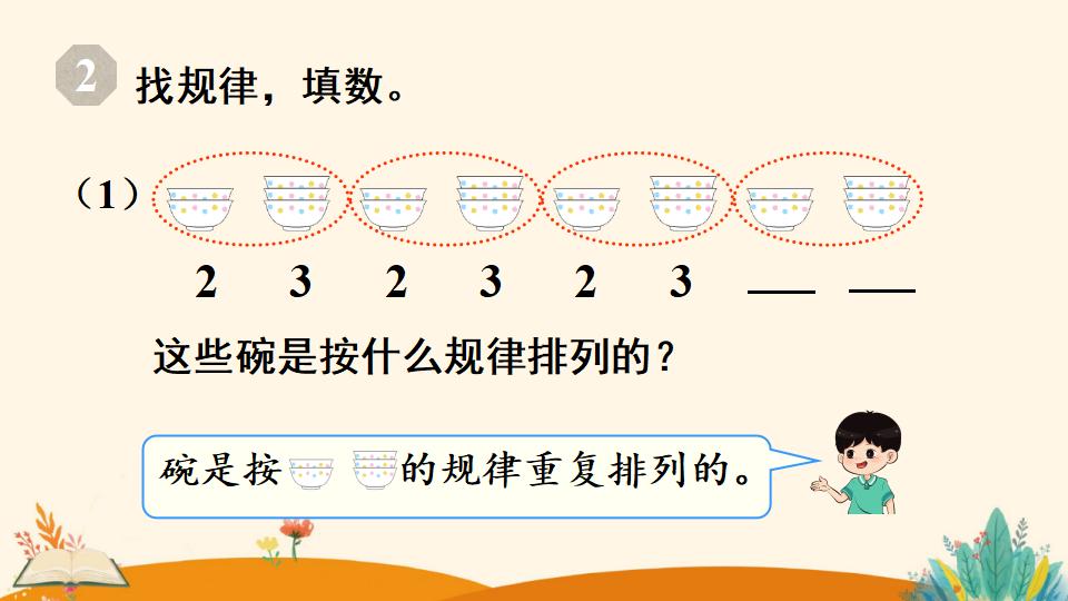 一年级下册数学资料《找规律（1）》PPT课件（2024年人教版）共17页