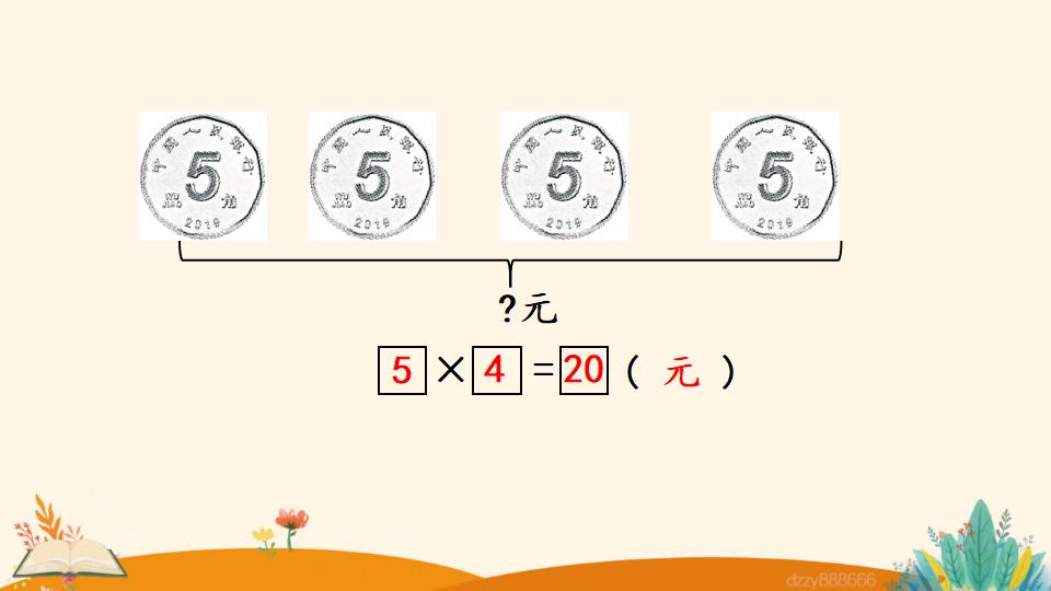 二年级上册数学资料《5的乘法口诀》PPT课件（2024年）共21页