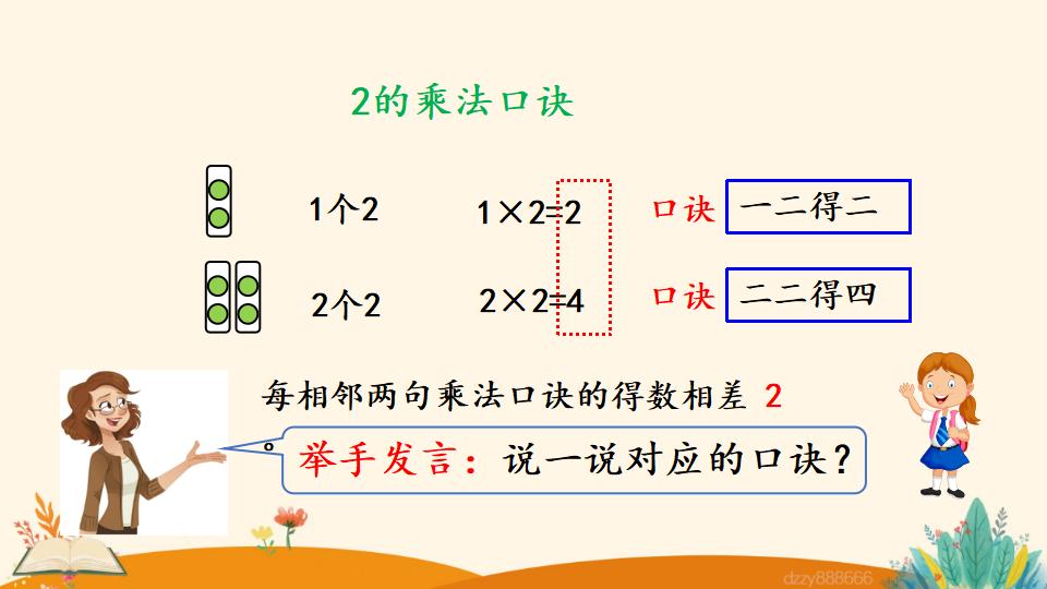 二年级上册数学资料《3的乘法口诀》PPT课件（2024年）共20页