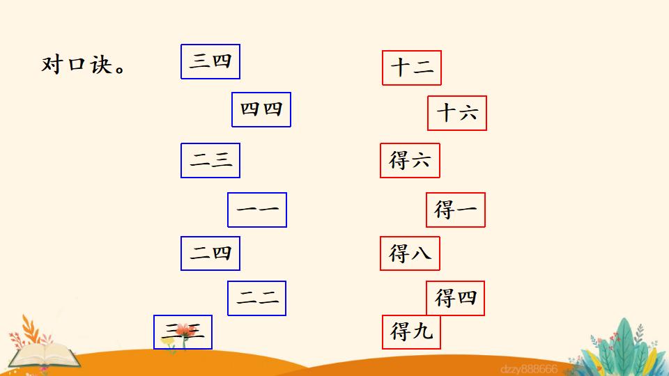 二年级上册数学资料《4和1的乘法口诀》PPT课件（2024年）共18页