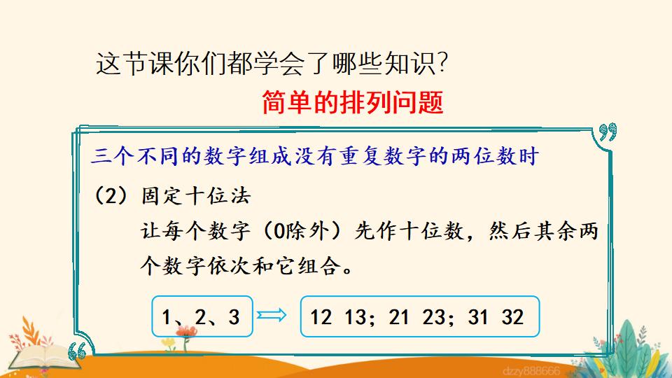 二年级上册数学资料《简单的排列问题》PPT课件（2024年）共18页