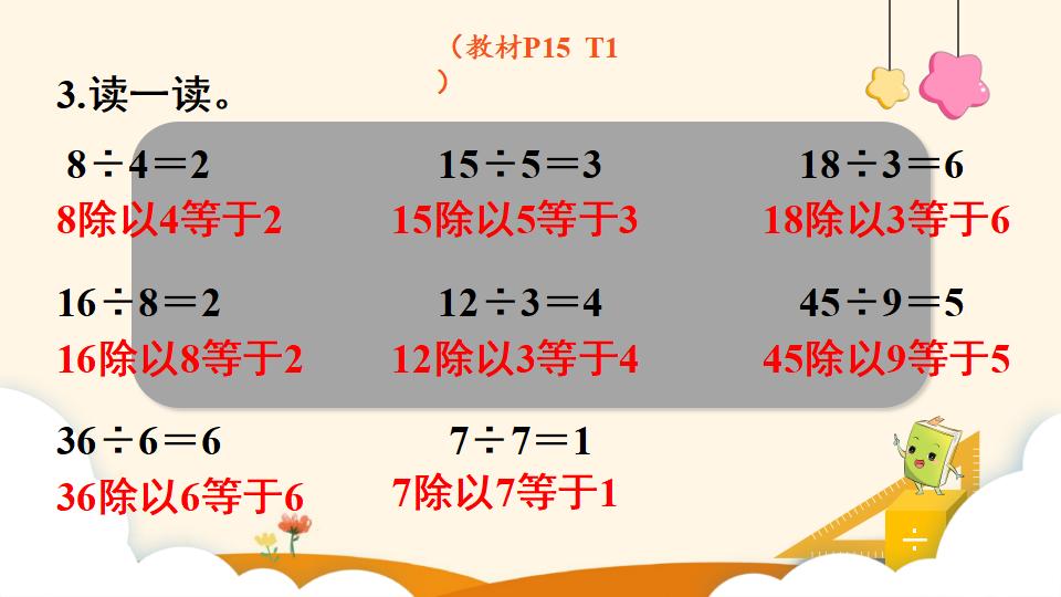 二年级下册数学资料《除法（1））》PPT课件（2024年）共15页