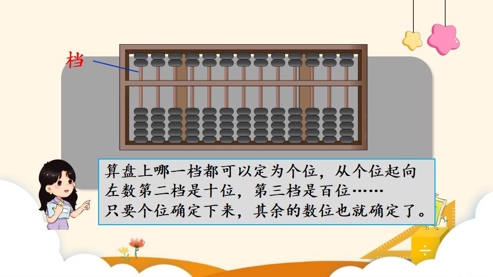 二年级下册数学资料《用算盘表示数》PPT课件（2024年）共13页