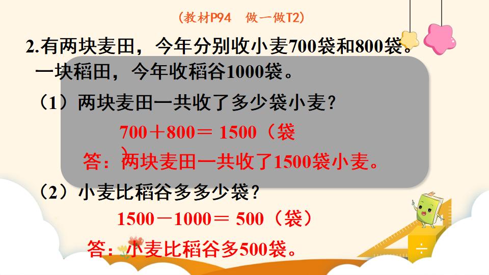 二年级下册数学资料《整百、整千数的加减法》PPT课件（2024年）共16页