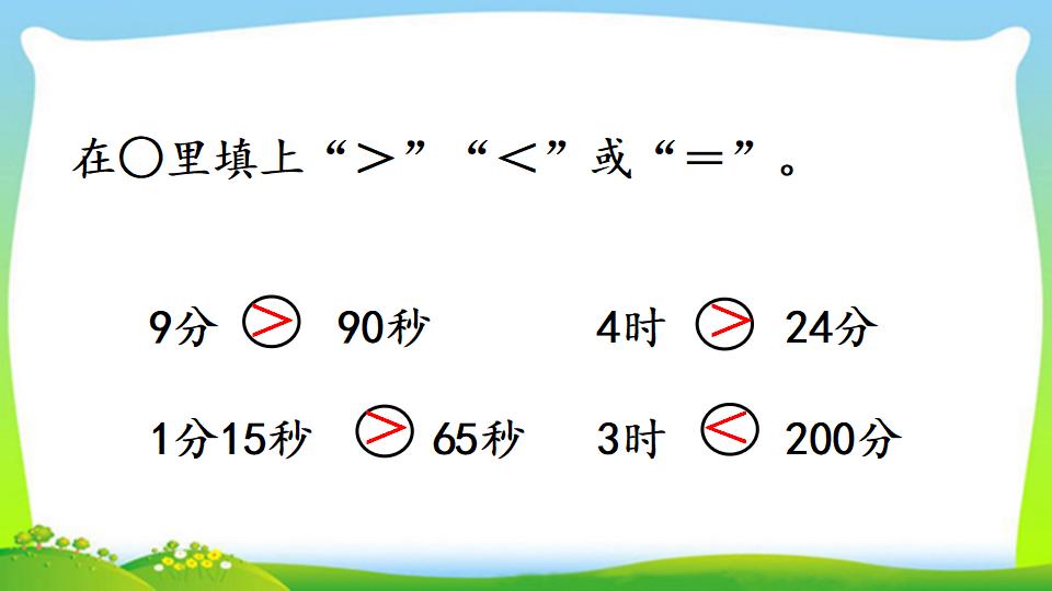 三年级上册数学资料《时、分、秒间的简单换算》PPT课件（2024年）共13页