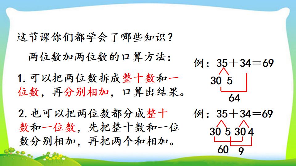 三年级上册数学资料《两位数加两位数口算》PPT课件（2024年）共16页