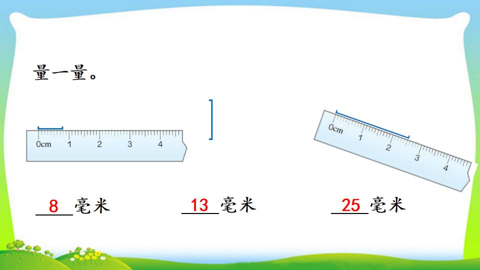 三年级上册数学资料《毫米的认识》PPT课件（2024年）共21页