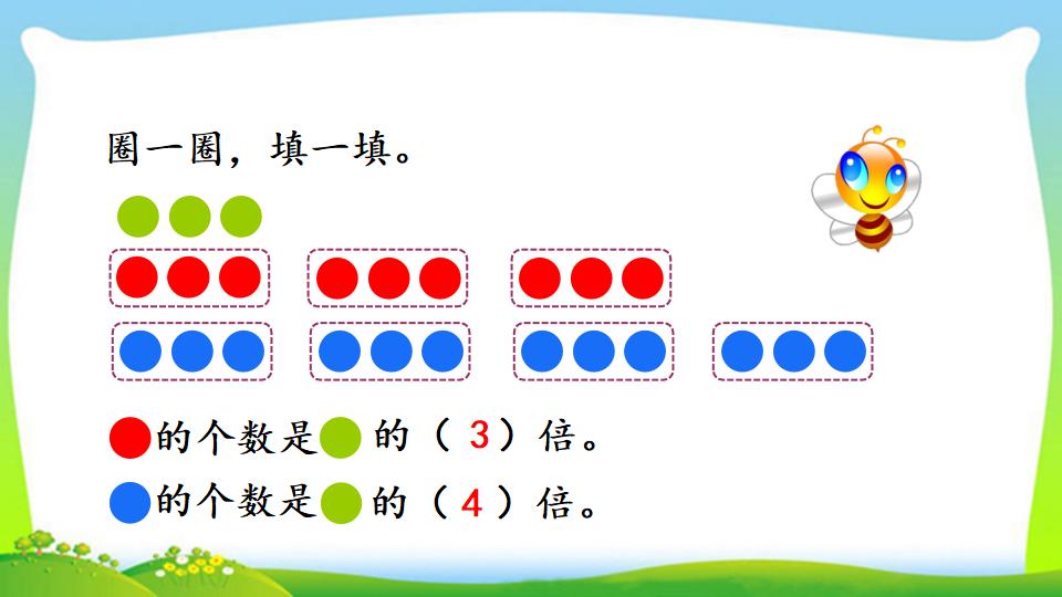 三年级上册数学资料《倍的认识》PPT课件（2024年）共12页