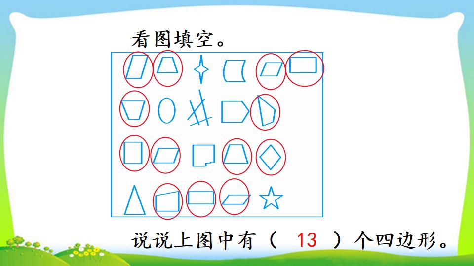 三年级上册数学资料《四边形的初步认识》PPT课件（2024年）共13页