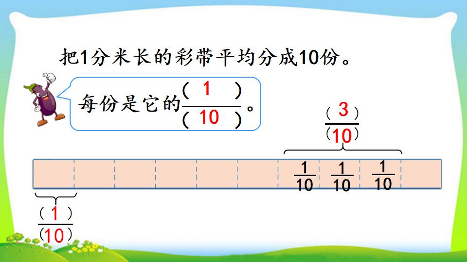 三年级上册数学资料《认识几分之几》PPT课件（2024年）共16页