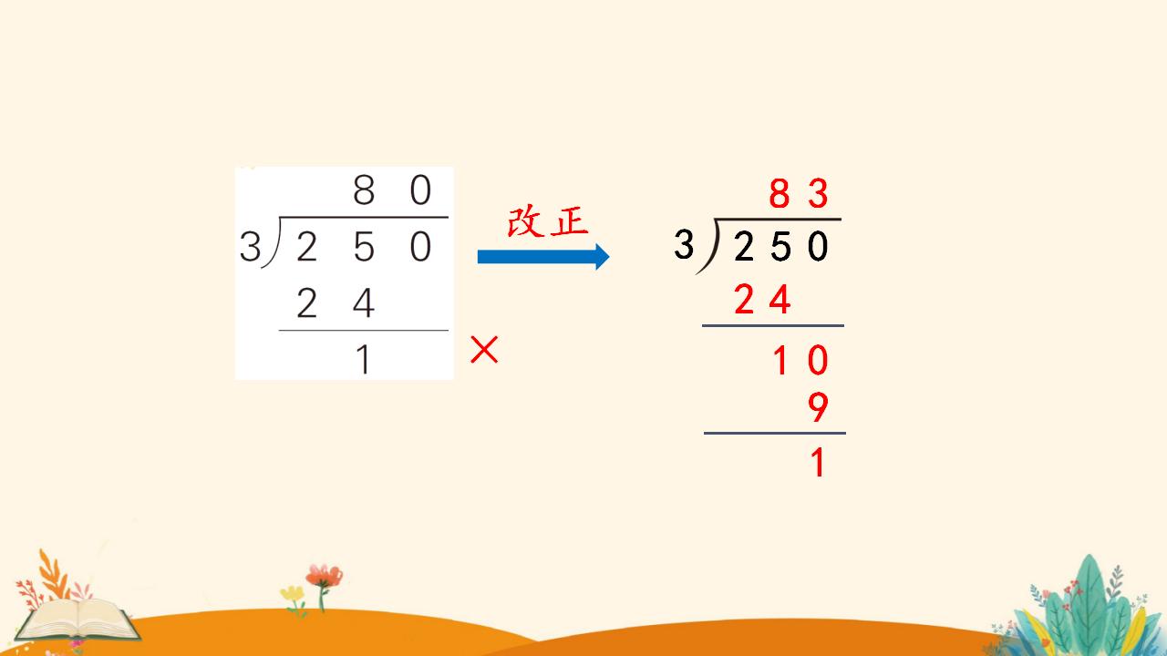 三年级下册数学资料《商末尾有0的除法》PPT课件（2024年人教版）共17页