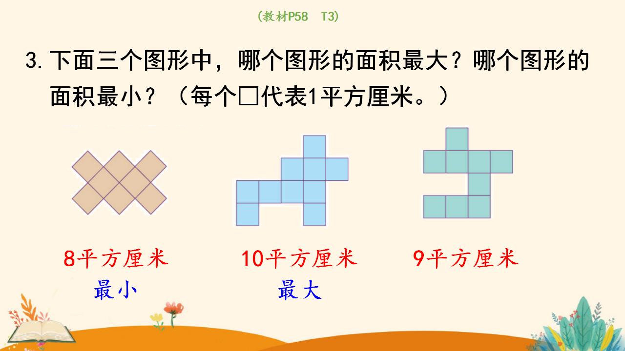 三年级下册数学资料《认识面积单位》PPT课件（2024年人教版）共11页