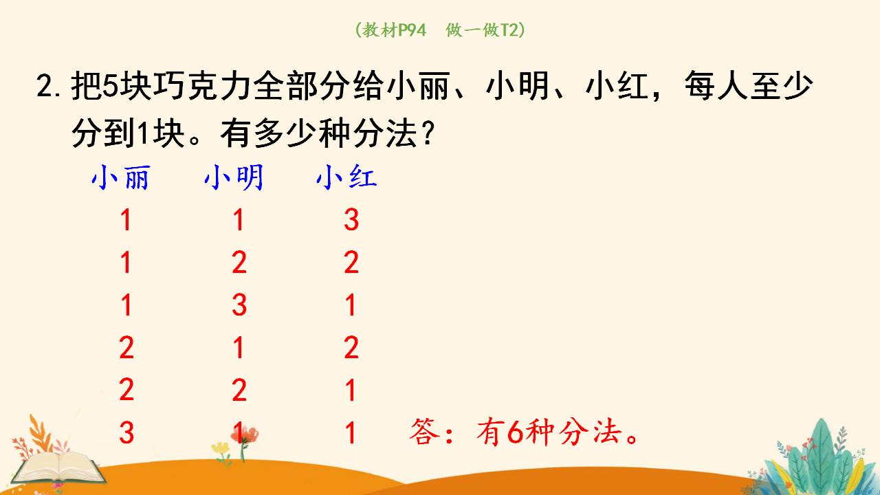 三年级下册数学资料《 搭配（1）》PPT课件（2024年人教版）共10页