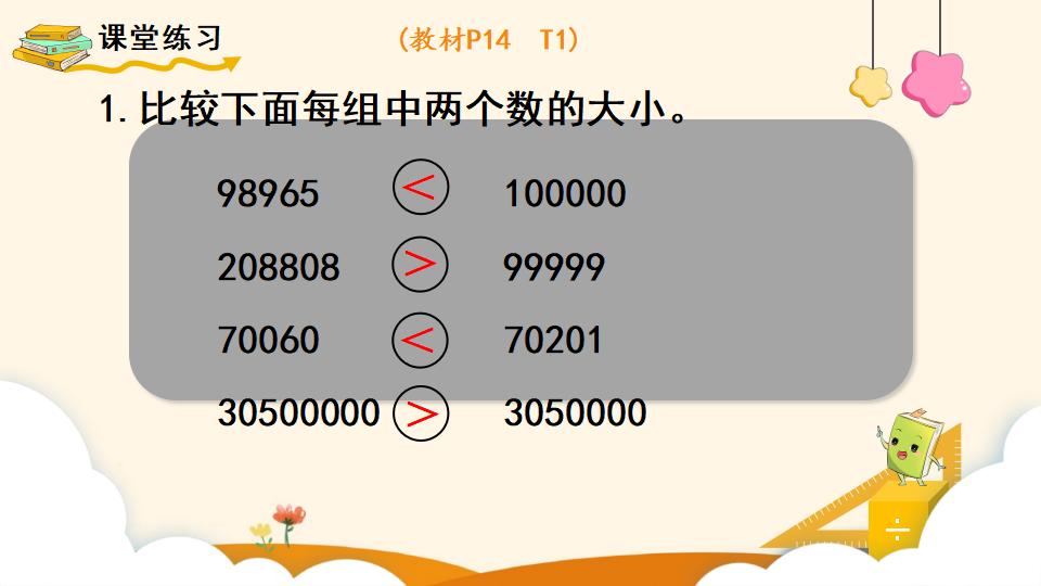 四年级上册数学资料《亿以内数的大小比较》PPT课件（2024年）共16页