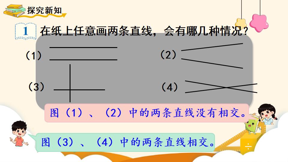 四年级上册数学资料《平行与垂直》PPT课件（2024年）共19页