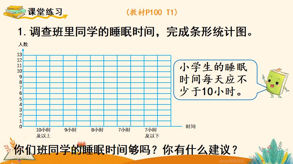 四年级上册数学资料《条形统计图（1）》PPT课件（2024年）共18页