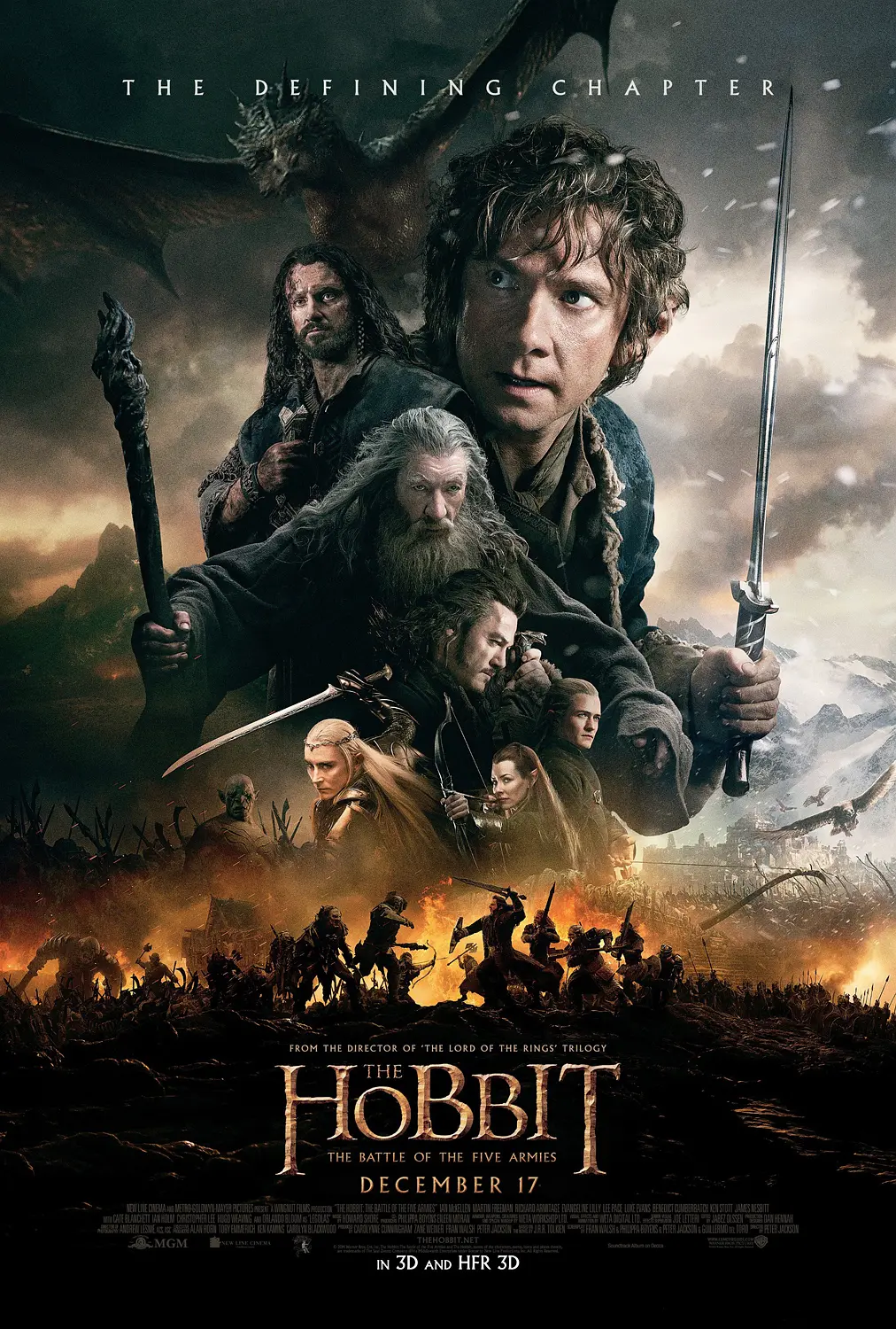 霍比特人3：五军之战 The Hobbit: The Battle of the Five Armies (2014)  电影百度网盘资源高清下载